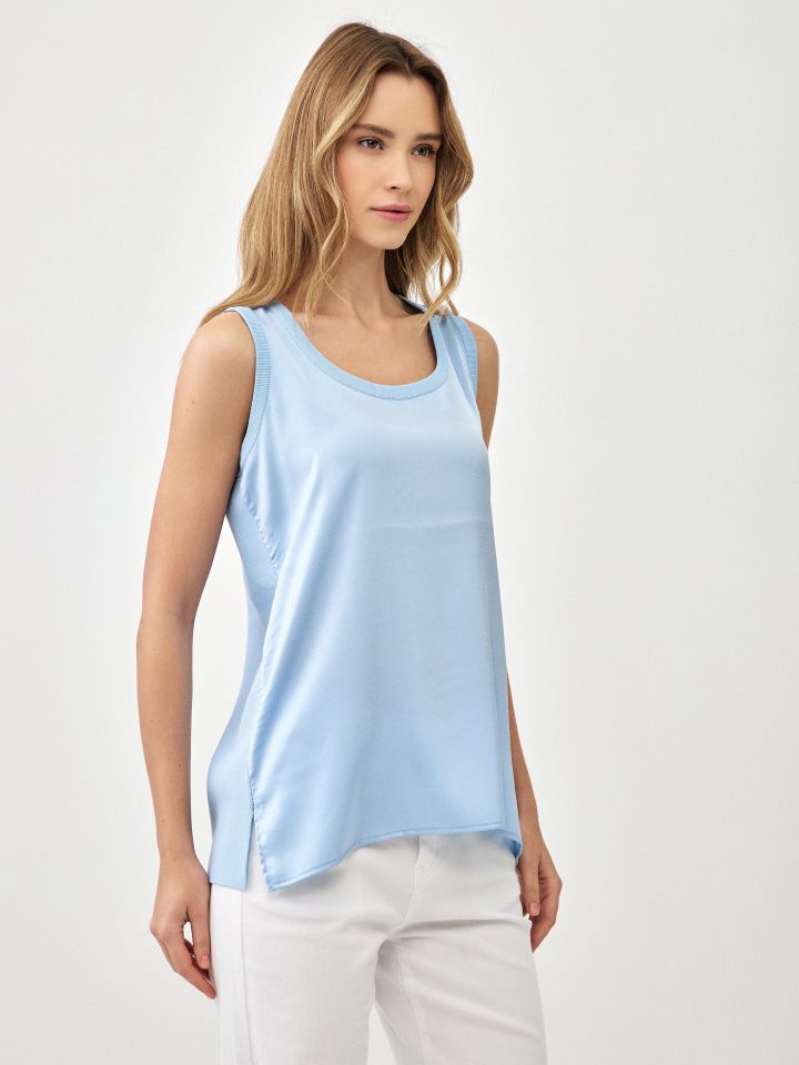 גופיה פרונט סטן PROMO בצבע תכלת אורלי