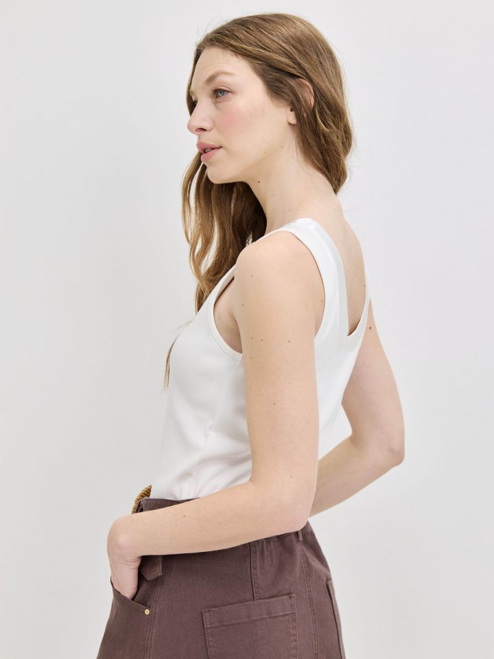 גופיה שינה סטן PROMO בצבע אופוויט