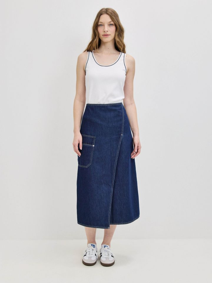 גופיה ריב פספול PROMO בצבע לבן