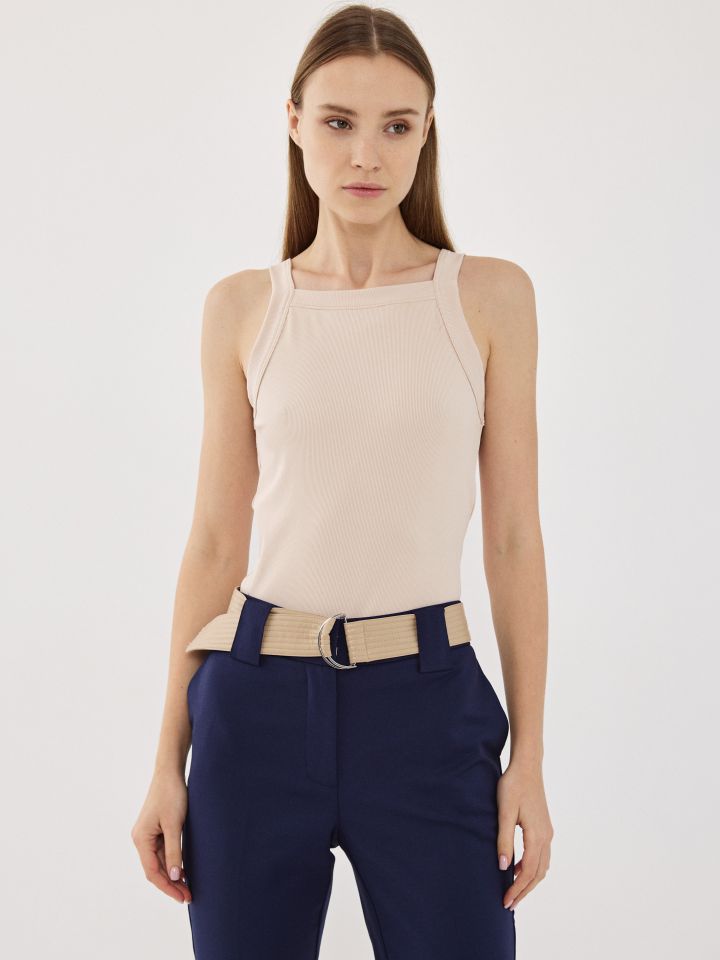 גופיה ריב PARIS PROMO בצבע בייז’