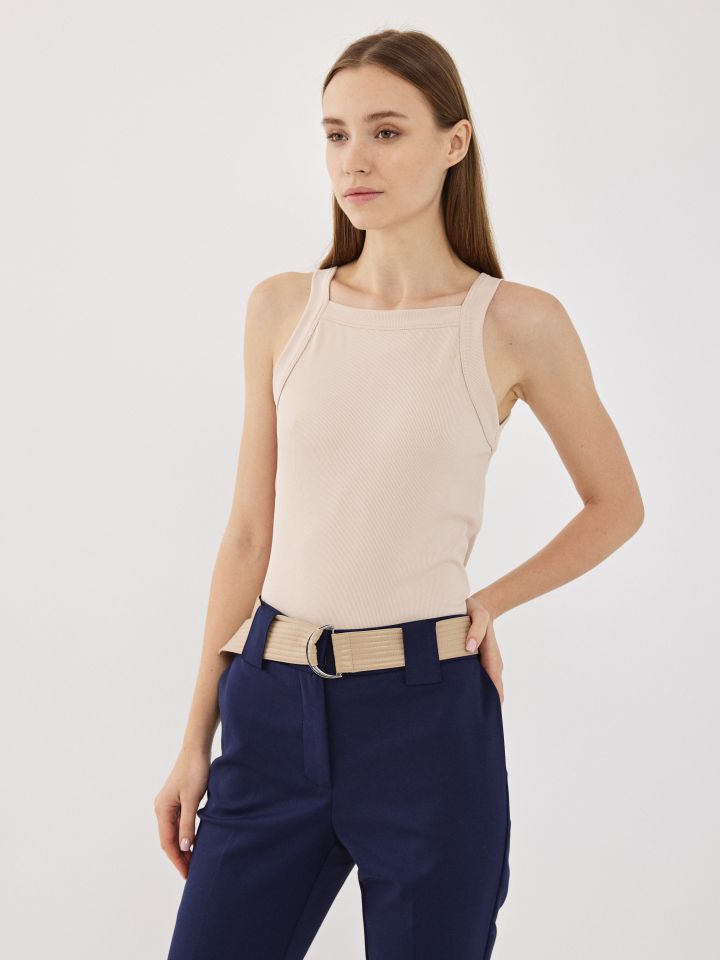 גופיה ריב PARIS PROMO בצבע בייז’