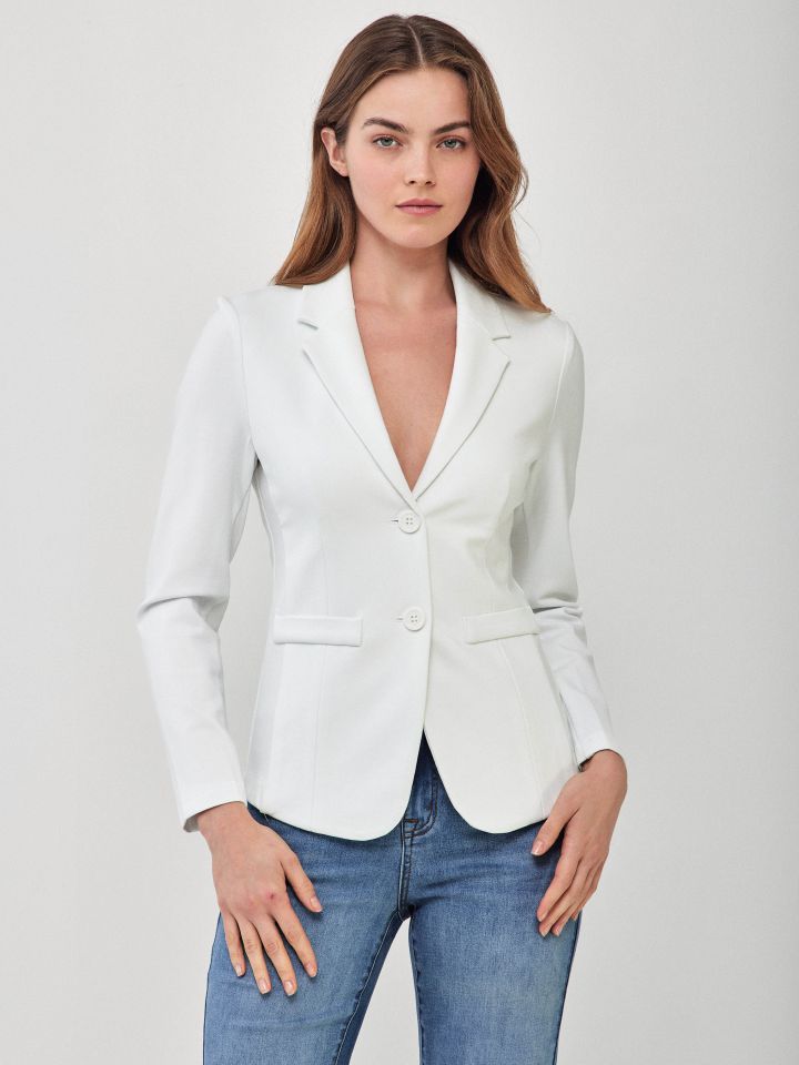 ג’קט מילנו  PROMO בצבע לבן