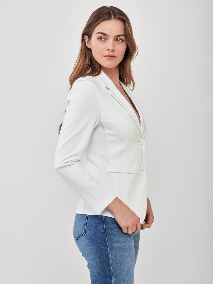 ג’קט מילנו  PROMO בצבע לבן