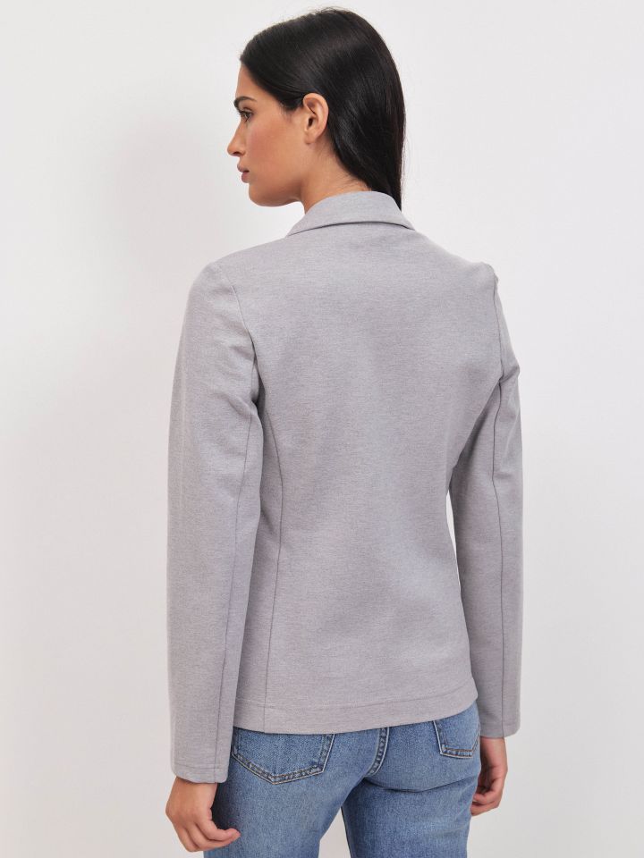 ג’קט מילנו  PROMO בצבע אפור כסף