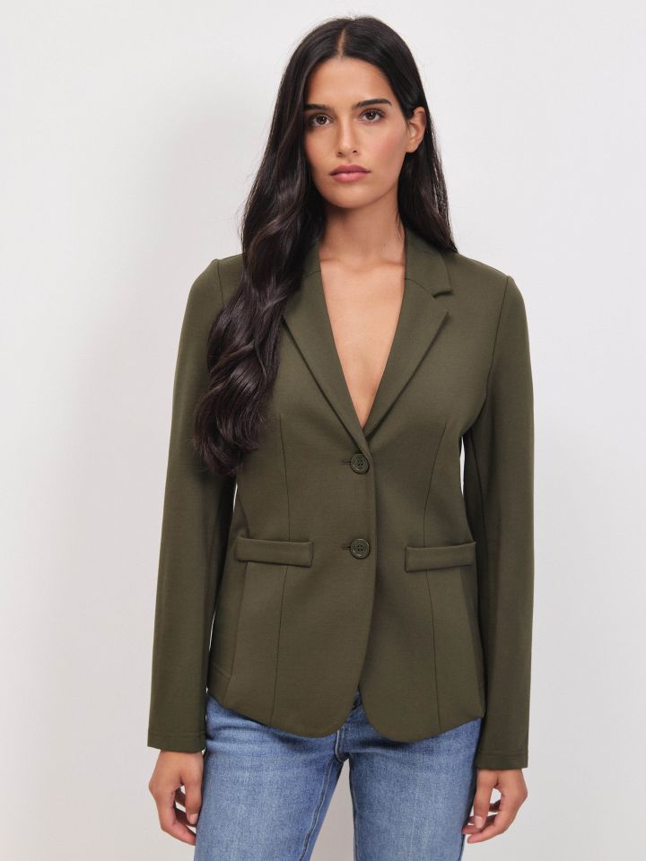 ג’קט מילנו  PROMO בצבע ירוק כהה