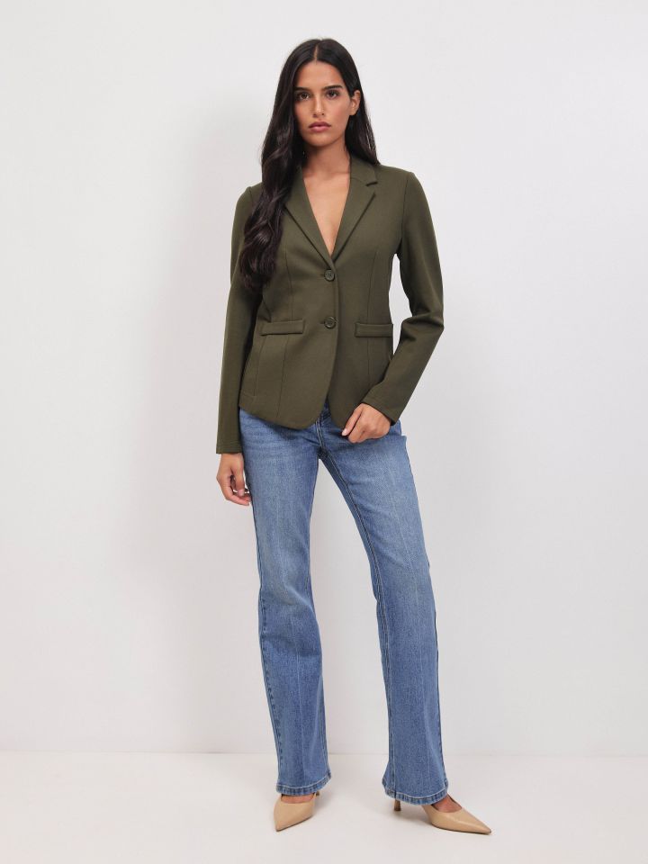 ג’קט מילנו  PROMO בצבע ירוק כהה