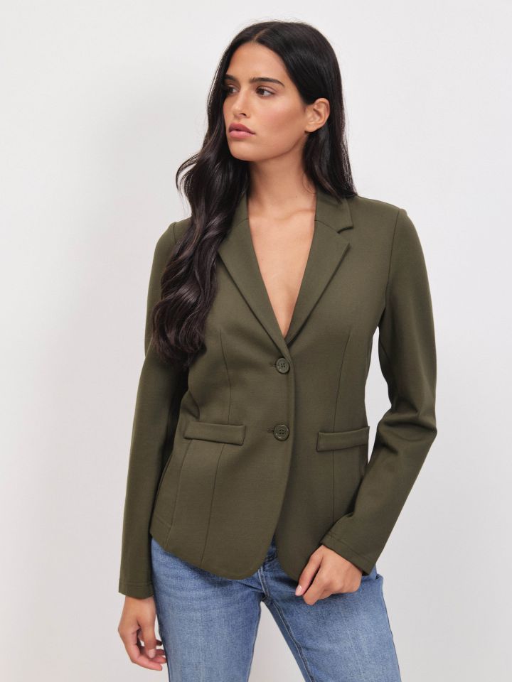 ג’קט מילנו  PROMO בצבע ירוק כהה