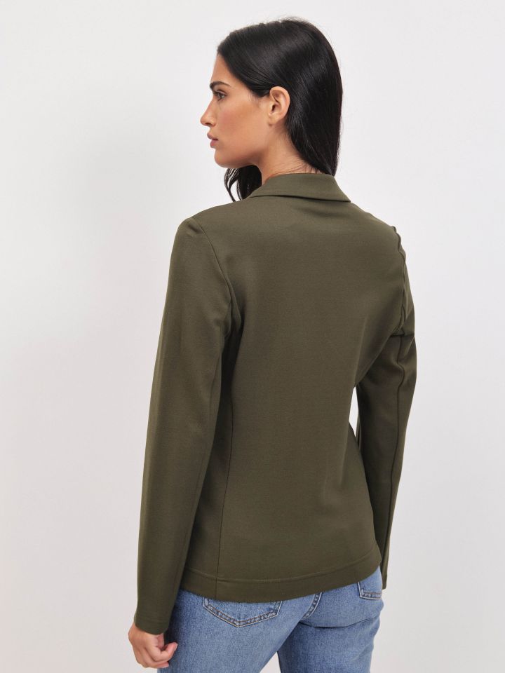 ג’קט מילנו  PROMO בצבע ירוק כהה