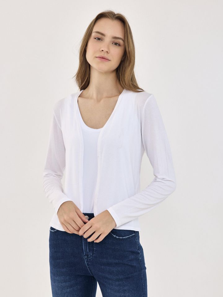 עליונית מודל PROMO בצבע לבן