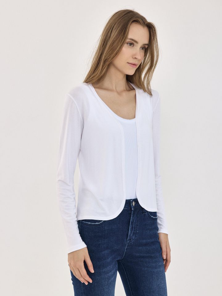 עליונית מודל PROMO בצבע לבן