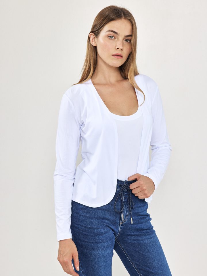 עליונית מודל  PROMO בצבע לבן