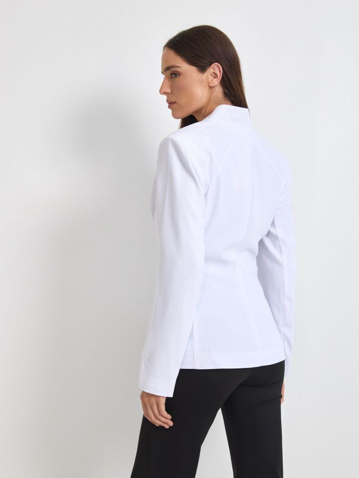 ג’קט קשירה PROMO בצבע לבן