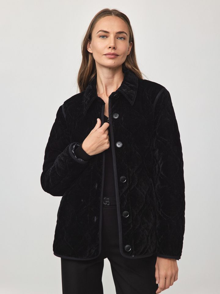 מעיל קטיפה PROMO בצבע שחור