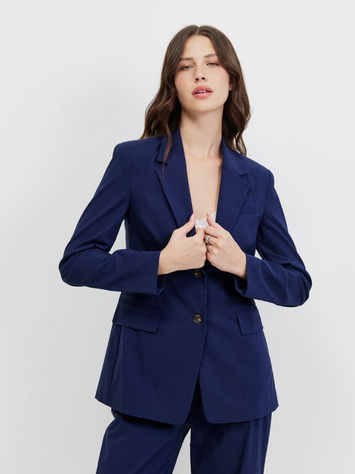 ג’קט PROMO LIA בצבע נייבי