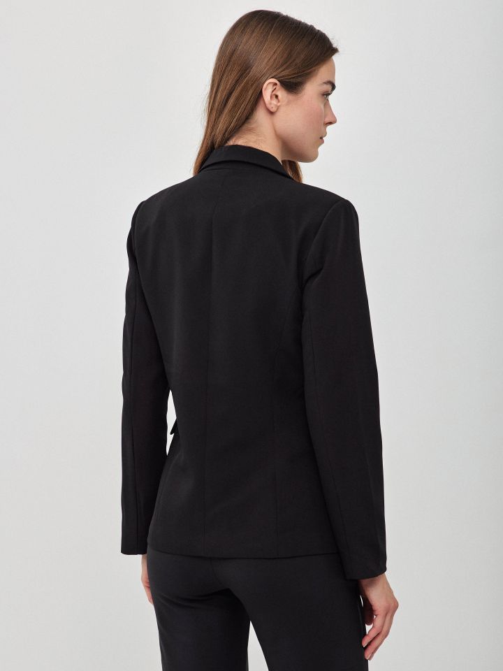 ג’קט כפתור אחד LONDON בצבע שחור