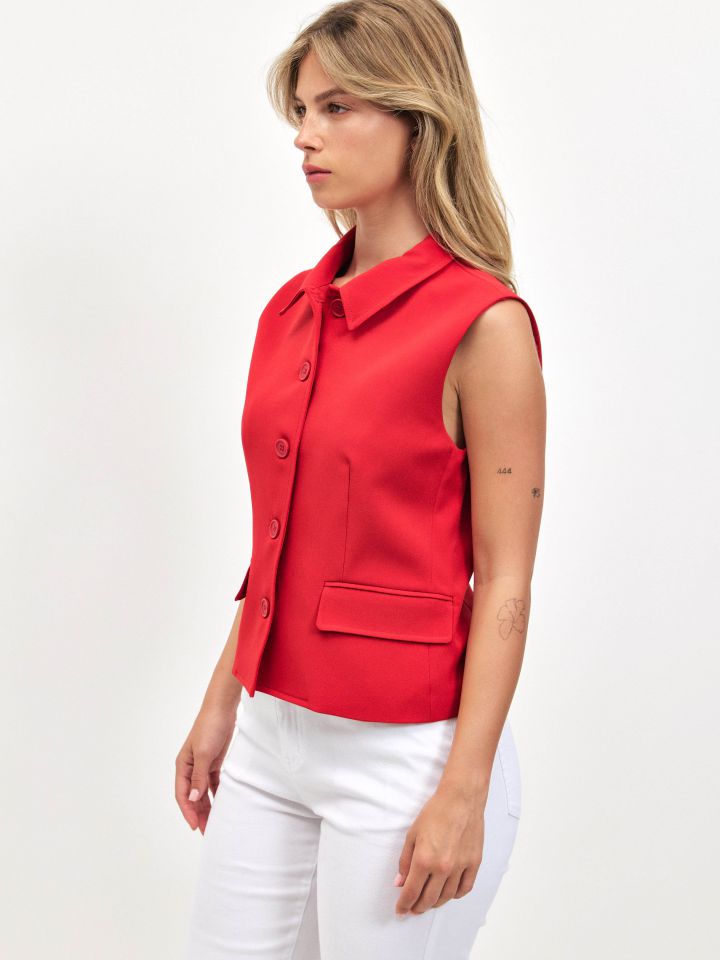 וסט MONACO בצבע אדום