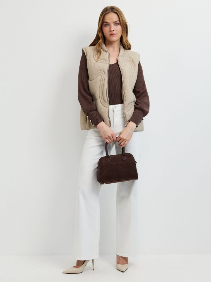 וסט תיפורים SHIRA PROMO בצבע אבן