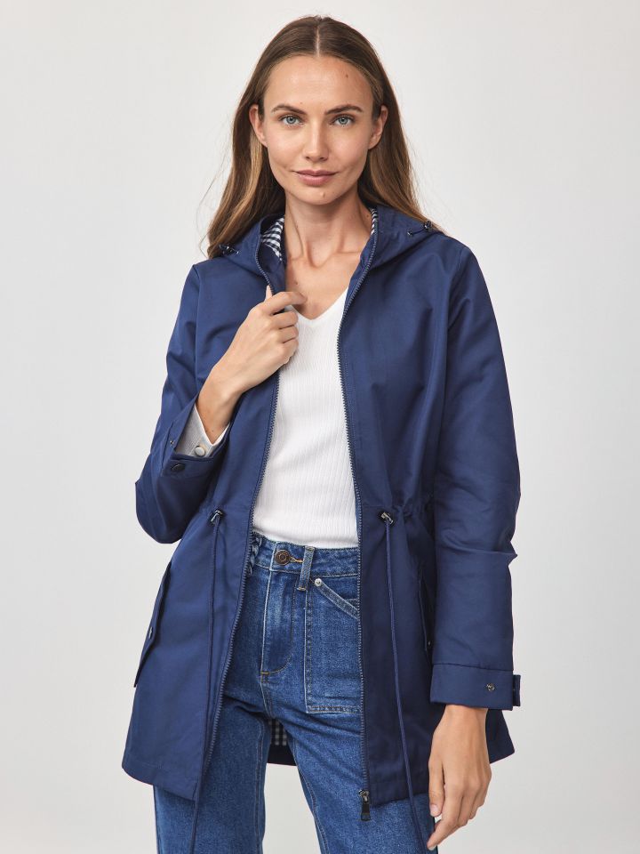 מעיל קפוצ’ון PROMO בצבע כחול ונסה