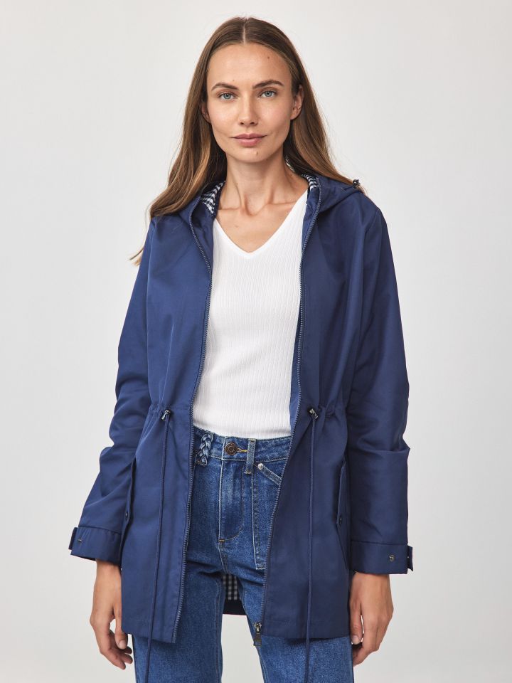 מעיל קפוצ’ון PROMO בצבע כחול ונסה