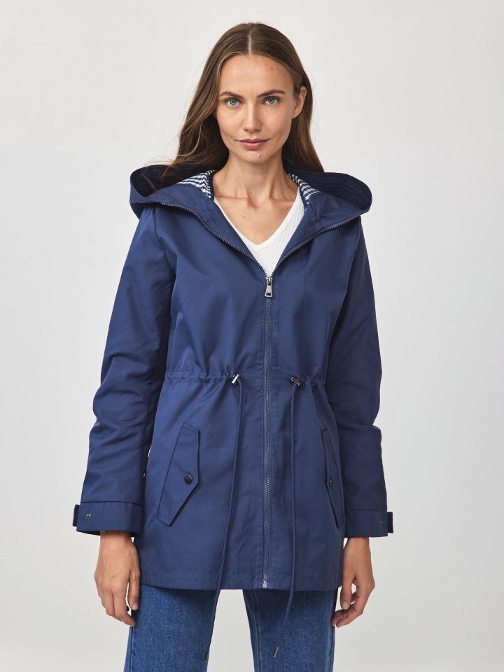 מעיל קפוצ’ון PROMO בצבע כחול ונסה