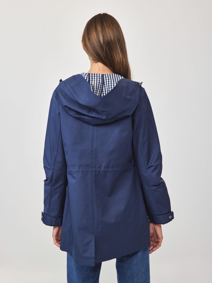 מעיל קפוצ’ון PROMO בצבע כחול ונסה