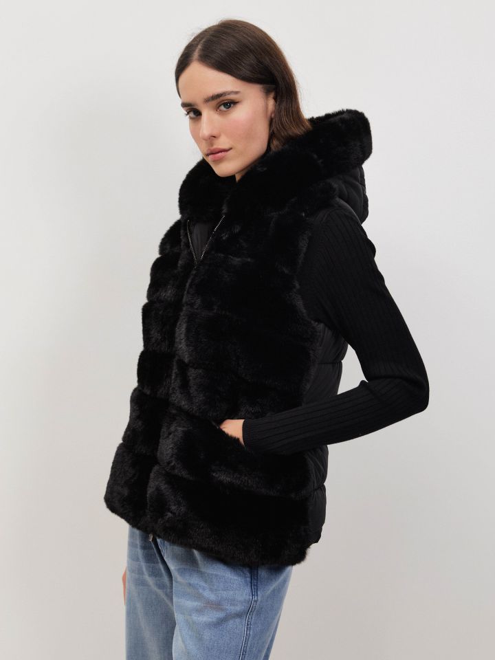 וסט שילוב PROMO בצבע שחור