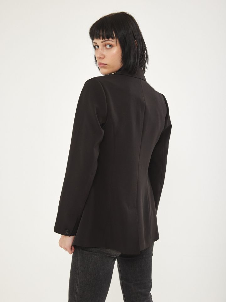 ג’קט MONACO תיפורים בצבע שחור