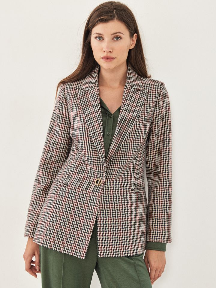 ג’קט משבצות בצבע משבצות