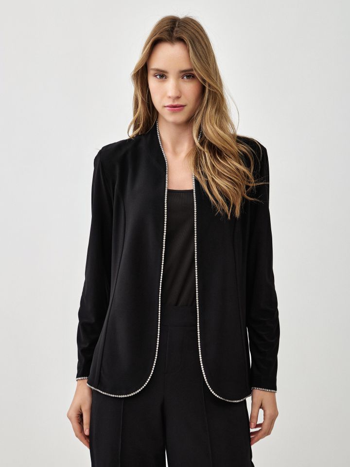 עליונית דמוי יהלומים בצבע שחור לורקס