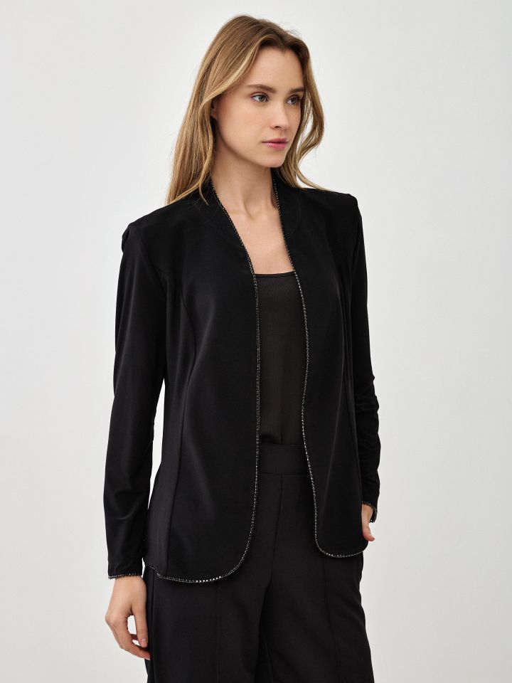 עליונית דמוי יהלומים בצבע שחור