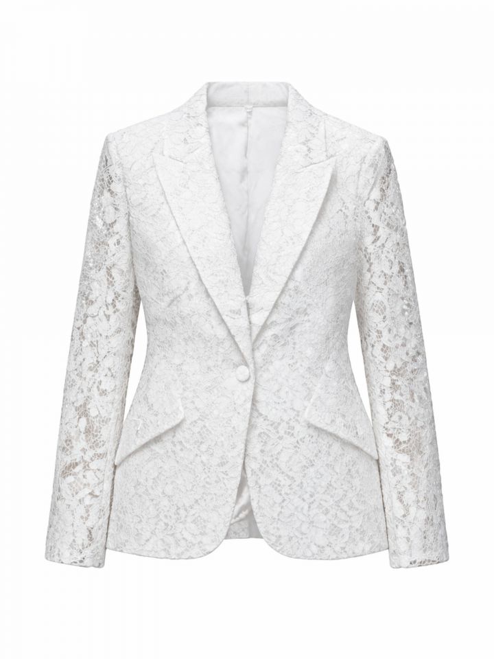 ג’קט קרושה בצבע לבן