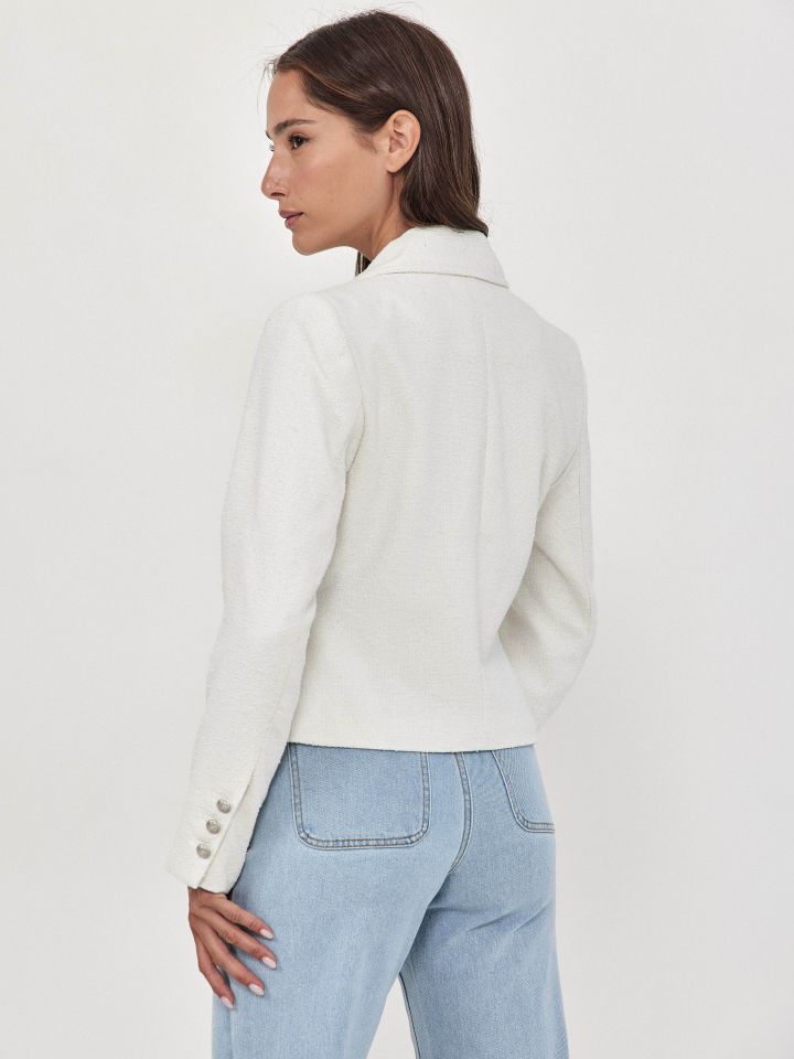 ג’קט זוג כיסים בצבע אופוויט