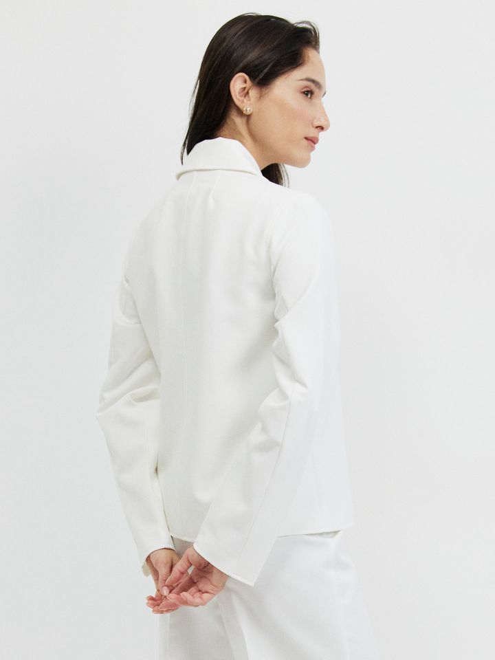 ג’קט רוכסן  PROMO בצבע אופוויט