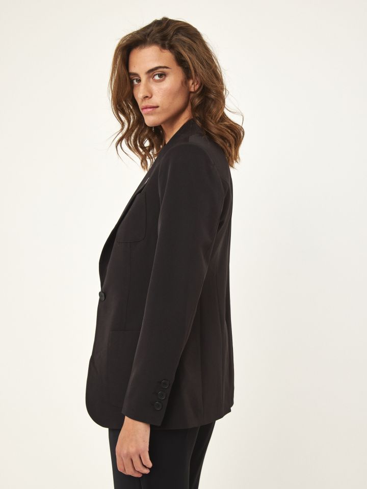 ג’קט אבזם ROMI בצבע שחור