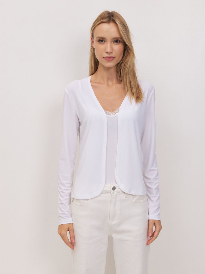 עליונית נאון PROMO בצבע לבן