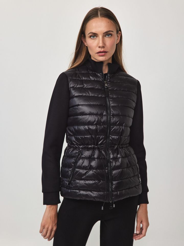 מעיל רוכסנים PARIS בצבע שחור