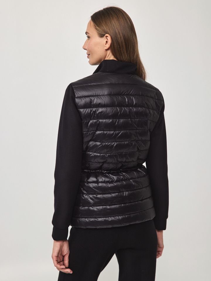 מעיל רוכסנים PARIS בצבע שחור