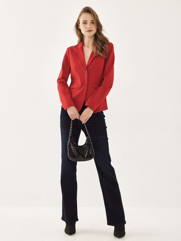 ג’קט מילנו PROMO בצבע אדום מלבורו