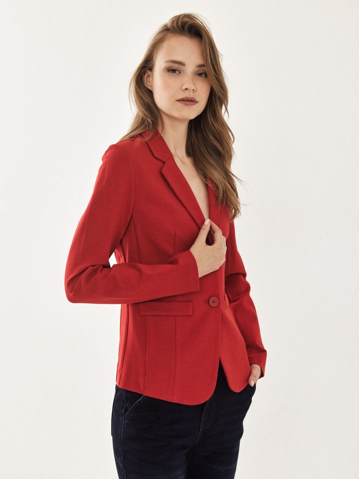 ג’קט מילנו PROMO בצבע אדום מלבורו