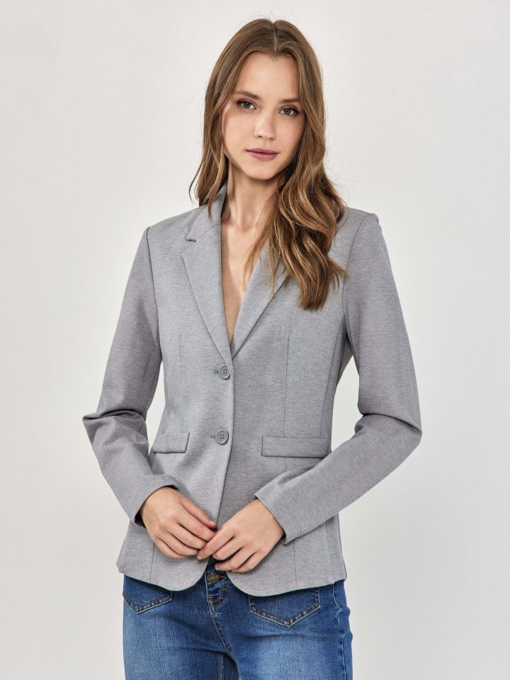 ג’קט מילנו PROMO בצבע אפור כסף