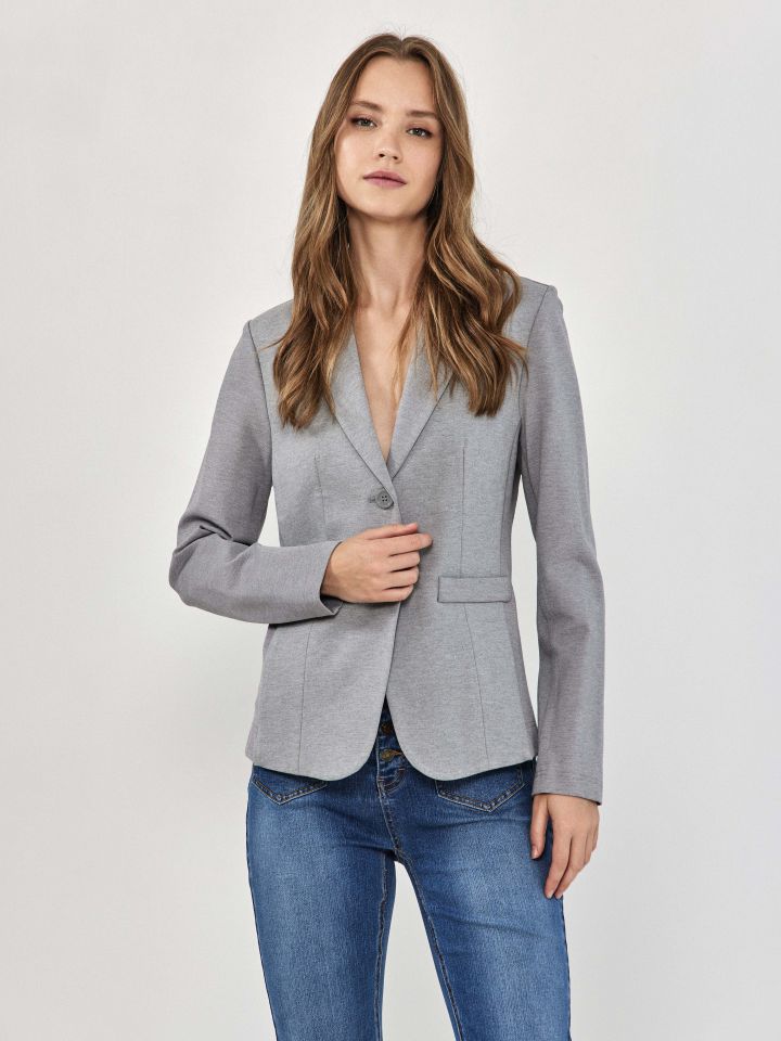 ג’קט מילנו PROMO בצבע אפור כסף