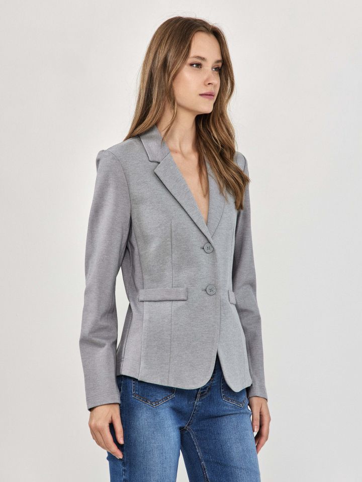 ג’קט מילנו PROMO בצבע אפור כסף