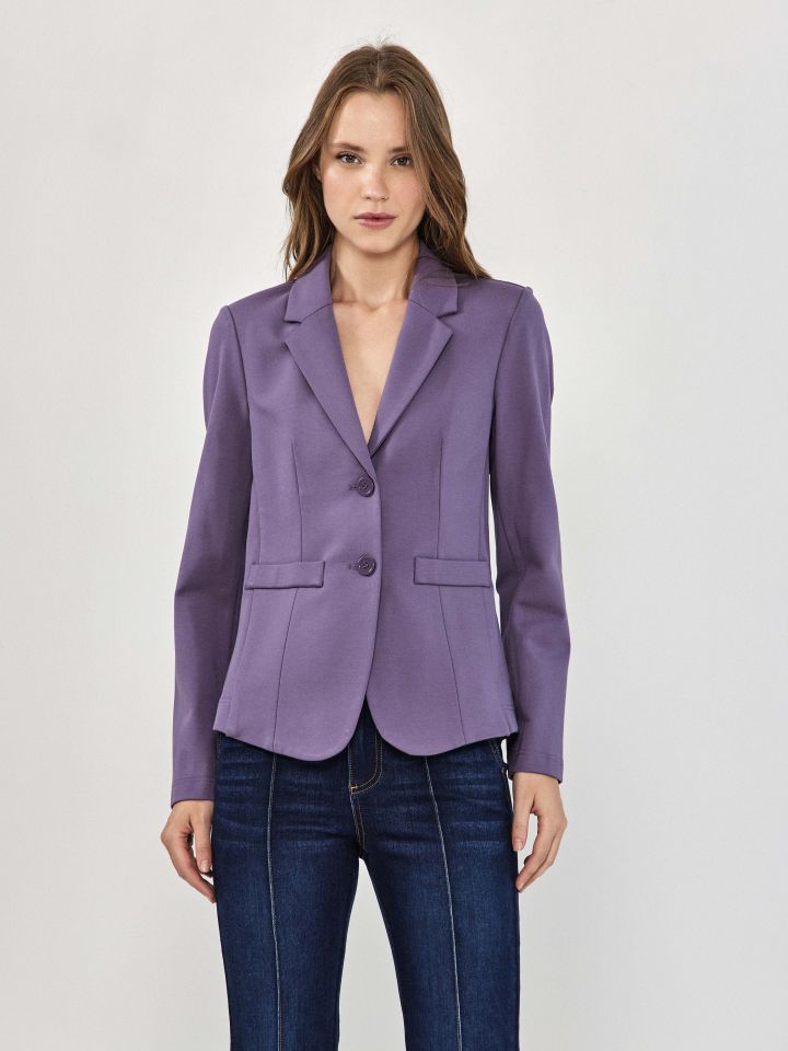 ג’קט מילנו PROMO בצבע סגול לילה מעושן