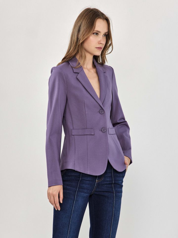 ג’קט מילנו PROMO בצבע סגול לילה מעושן