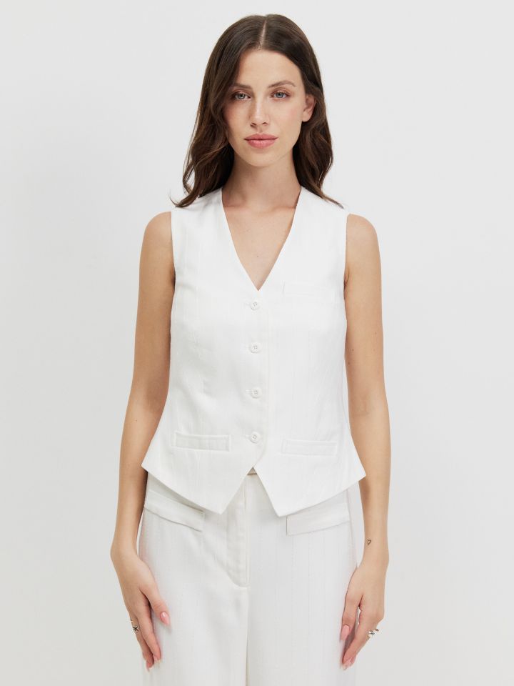 וסט פייטים בצבע אופוויט