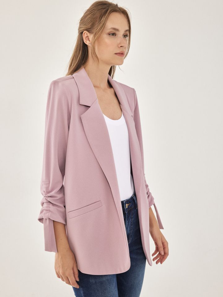 ג’קט סקובה  כיווץ בשרוול PROMO בצבע לילך