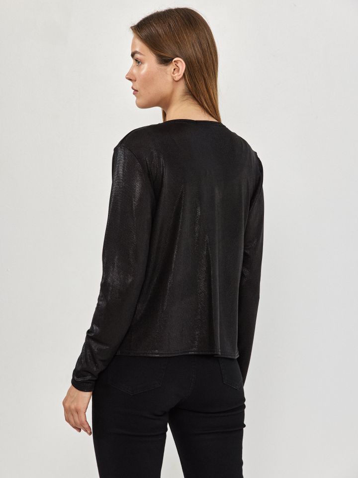 עליונית PROMO לורקס בצבע שחור