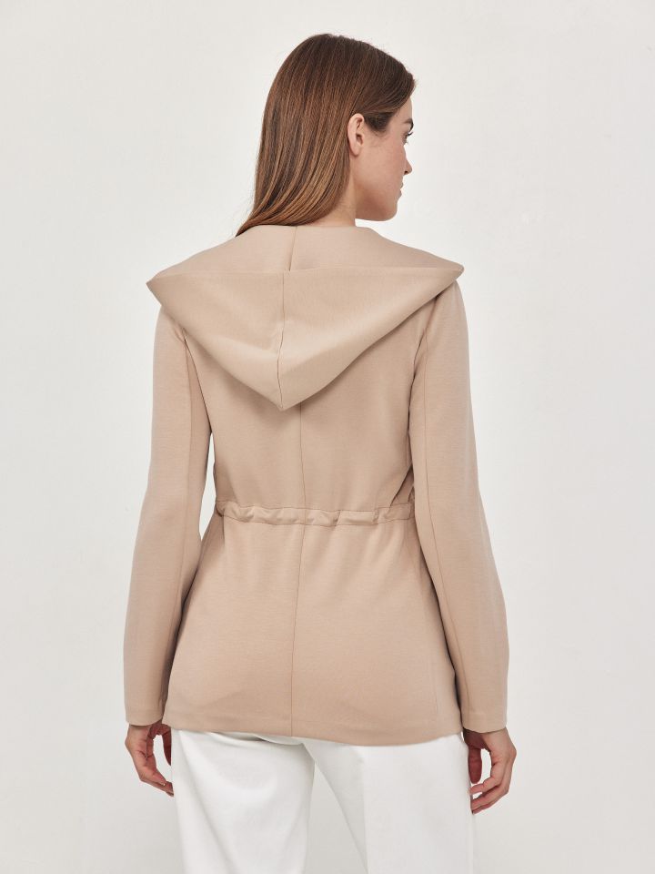 ג’קט קפוצ’ון PROMO בצבע בייז קפוצינו