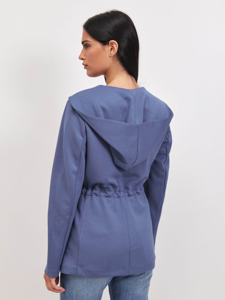 ג’קט קפוצ’ון PROMO בצבע כחול מעושן