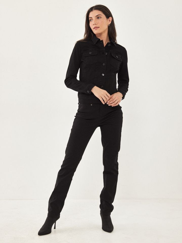 ג’קט ג’ינס PROMO בצבע שחור